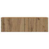 Set 6 kosov stenske TV omarice Artisan Oak Engineered Wood