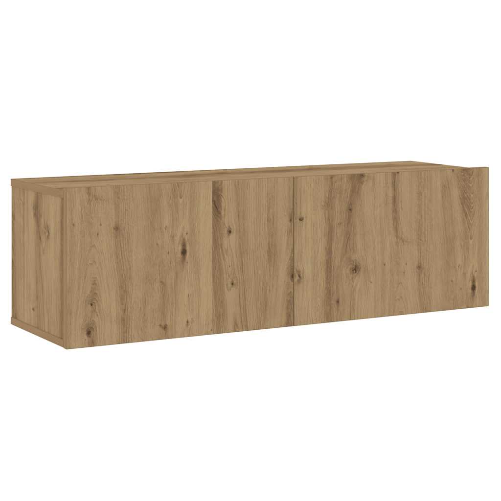 Set 6 kosov stenske TV omarice Artisan Oak Engineered Wood