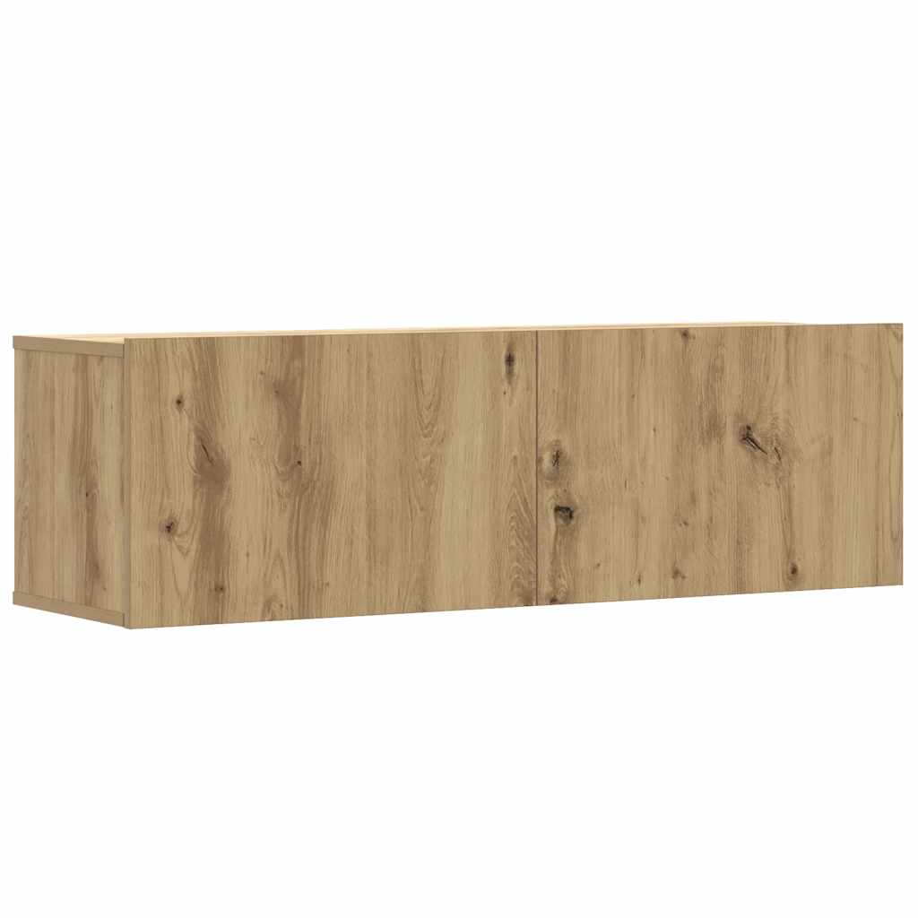 Komplet 3 kosov stenske TV omarice Artisan Oak 100x30x30 cm